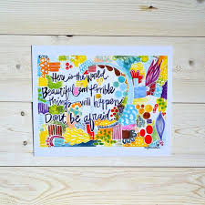 Buechner Quote 8 X 10 Inches Here Is The World Beatufiul Etsy