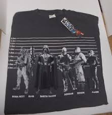 details about new star wars t shirt mens size m medium nwt hard to find version height chart