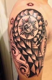 Custom Made Filipino Tribal Tattoo Its Not Perfect But I Like It I Wish I Had Incorporated The Tribal Sign For Family Honey Cone Markings And Made The Arrow