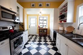 Minacciolo creates charming country kitchen glazed porcelain mosaic tile smooth white matte and gloss black glaze with a uniform appearance in tone easy to install 9.75 x 9.75 x.1875 mesh. Home Architec Ideas Black And White Kitchen Floor Tile Ideas