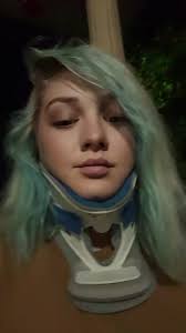 Girl in Neckbrace
