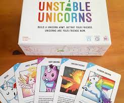 Joliyoou unicorn party games, inflatable ring toss game set include 2 pieces unicorn and 12 pieces toss rings, party game favors 2 pack 4.0 out of 5 stars 435 1 offer from $9.99 Unstable Unicorns Card Game