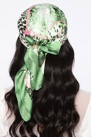 Wake up next morning hair still in tack. Mixed Emotions Head Scarf Green In 2020 Hair Scarf Styles Head Scarf Scarf Hairstyles