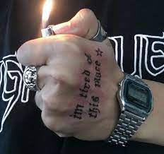 Pin By On Black Tattoos Grunge Tattoo Hand Tattoos Tattoos