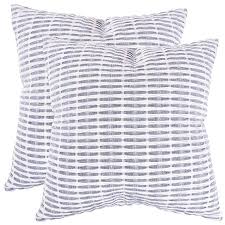 Black And White Pillow Covers Amazon Amazon Com Kaf Home Pleated Please Pillow Cover 20 X 20 Inch 100 Percent Cotton Navy White Set Of 20x20 Pillow Covers Pillow Covers Blue Throw Pillow Cover