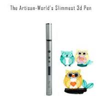The Artisan Worlds Slimmest 3D Pen with Metal Housing and OLED Screen  (Silver