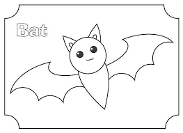 A Simple Bat Coloring Page Bat Coloring Pages Coloring Pages Color