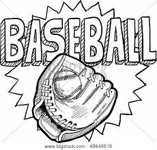 Learn about famous firsts in october with these free october printables. Vectores Y Fotos En Stock De Bosquejo Del Beisbol Bigstock Baseball Coloring Pages Sports Coloring Pages Coloring Pages