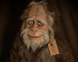 Bigfoot Sasquatch Sculpture Bust Realistic Brown Patty Forest Legend