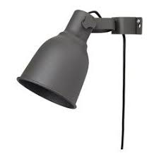 Hektar Dark Grey Wall Clamp Spotlight Ikea Large Lamp Shade Wall Lamp Led Bulb