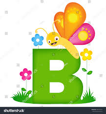 Beautiful capital letters with shadow. Colorful Animal Alphabet Letter B Cute Stock Vector Royalty Free 287234816