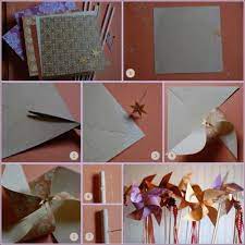Diy Pinwheels And Ribbon Wands Once Wed Diy Pinwheel Diy Wedding Blog Pinwheels Paper
