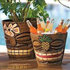Need These For Plants D And Drinks Tiki Planter Tiki Bar Ideas Tiki Bar Decor Tiki Decor Tiki Bar