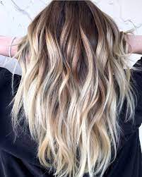 High Contrast Blonde Balayage Behindthechair Com Brown Hair With Blonde Highlights Ombre Hair Blonde Blonde Balayage