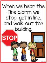 Fire Drill Routine, Book, & Posters by Pocket of Preschool | TpT