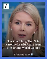 While Karoline Leavitt shares the same values as the other women in Donald  Trump's camp, there's one interesting tidbit that separates her from the  pack.