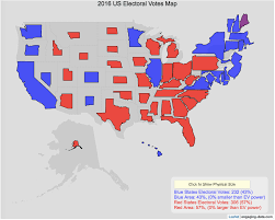 Sizing The States Based On Electoral Votes Engaging Data
