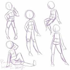 I Made This To Show People How Anatomy Works And Examples Of Poses Please Note That This Is My First Pin Ive Ev Cartoon Drawings Drawing Poses Art Drawings