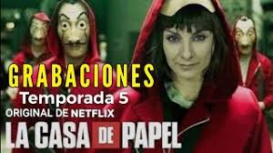 Netflix ha estrenado esta mañana, a las 9.00 horas, . La Casa De Papel Temporada 5 Grabaciones Youtube