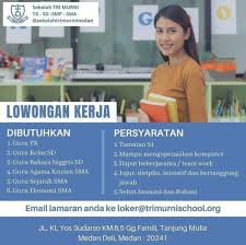 Scopri ricette, idee per la casa, consigli di stile e altre idee da provare. Lowongan Kerja Guru Di Sekolah Tri Murni Medan Juni 2020 Lowongan Kerja Medan Terbaru Tahun 2021