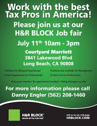 H R Block Job Fair Long Beach Ca July 11 2013 Http Military Civilian Blogspot Com 2013 06 H R Block Job Fair Long Bea Job Fair Veteran Jobs Hr Block