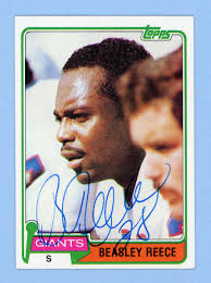 Autographed New York Giants Dan Doornink, Brian Kelley, Beasley Reece, Don  Herrmann