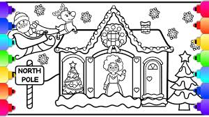 Visit Rainbowplayhouse Com To Print This Coloring Page How To Draw Santa S Sleigh Santa And Mrs Claus At The No How To Draw Santa Santa Paintings Drawings