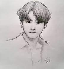 رسم جونغكوك بقلم الرصاص بحث google bts drawings sketches drawings