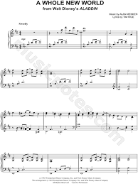 Print and download a whole new world easy sheet music by phianonize arranged for piano. Peabo Bryson A Whole New World Sheet Music Piano Solo In D Major Transposable Download Print Sku Mn0057082