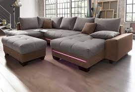 Nova Via Wohnlandschaft Mit Beleuchtung Wahlweise Mit Bluetooth Soundsystem