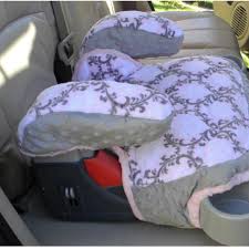 Custom Made Replacement Covers For The Graco Turbo Booster Seat And Arm Rests The Pretty Damask Tile Print On Mink Minky Fabric Damask Tile Booster Seat Cover
