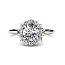 Winter Wonderland Snowflake Engagement Ring 1ct Diamond Engagement Ring Wedding Rings Vintage Traditional Engagement Rings
