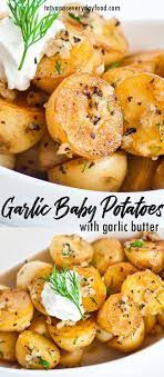 Pan Seared Garlic Baby Potatoes Recipe Video Tatyanas Everyday Food Recipe Tatyana S Everyday Food Recipes Baby Potato Recipes