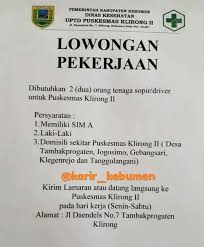 Lowongan kerja terbaru di kebumen. Info Loker Kebumen Karir Kebumen Lowongan Kerja Untuk Sopir Di Táº£i áº£nh Va Video Tren Instagram Imginn Com