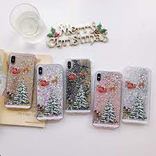 Iphone Xr Xsmax Christmas Tree Santa Claus Design Glitter Quicksand Phone Cases 3 80 Iphone Christmas Meteor S Glitter Iphone Case Glitter Iphone Iphone Cases