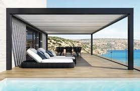 Pergola aluminium bioclimatique en kit. Pergola Bioclimatique Alu A Lames Orientables En Kit