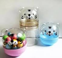 Food Grade Cartoon tiger Cute Air Tight Jar Containers 65mm 300ml 450ml  600ml Custom Printed clear Plastic Pet Cookie Jar