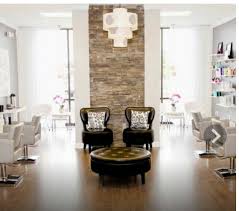 Yaaaaassss I Love The Exposed Brick The Leather Chairs And The White That Should Be A Retail Wai Hair Salon Interior Salon Interior Salon Interior Design