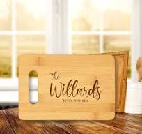 Amazon.com: Designs ByLITA Personalized Bamboo Cutting Board, (9 Design  Options), Customizable Kitchen Chopping Board - 13 3/4" x 9 3/4": Home & ...