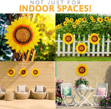 See more ideas about flowers, garden fencing, outdoor gardens. Buy Metal Sunflower Wall Decor Yellow Outdoor Metal Flower Wall Art For Home Garden Office Outdoor Fall Decoration 3d Floral Fence Decor Indoor Living Room Wall Decoration Online In Hungary B08ftfczxk