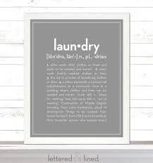 Definition Of Laundry Print Define Meaning History Etsy Wall Art Decor Print Decor Favorites