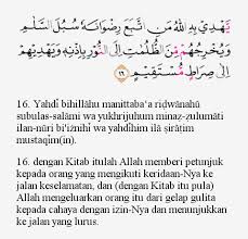 Blog tafsir al quran kemenag online ayat per ayat dan asbabun nuzul. Tajwid Surat Al Maidah Ayat 16 Masrozak Dot Com