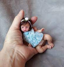 Mini Silicone Baby Doll Full Body 5 Inch Kovalevadoll Tiny Silicone Baby Dolls