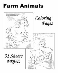 Farm animals (animals) the hen, the cow, the pig, the sheep, the rabbit, the horse and the duck all live together on the farm. Farm Animal Coloring Pages