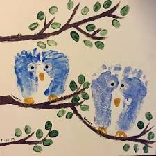 Have your child make handprints on a tree template. Kids Handprint And Footprint Craft Ideas Paint At Home Mom
