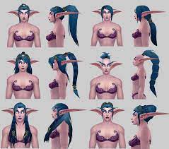 Night Elf New Hairstyles Projects 3d This Time By Arcane Villain On Deviantart Night Elf Warcraft Villain