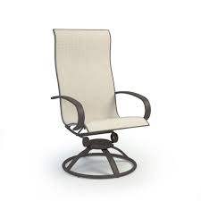 Rocking chairs patio chairs with swivel. Homecrest Harbor Sling High Back Swivel Rocker Dining Chair 32910