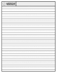 Uppercase, lowercase, all letter connections, practice words and phrases. Blank Writing Paper Superstar Worksheets
