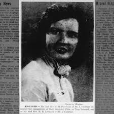 Elsie Bell Patterson and Troy Dwight Leonard engagement announcement.