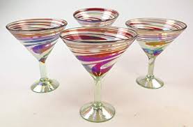 The most common red martini glass material is glass. Martini Glasses Hand Blown Red White Swirl 15 Oz Set Of 4 Buy Online In Angola At Angola Desertcart Com Productid 23168989